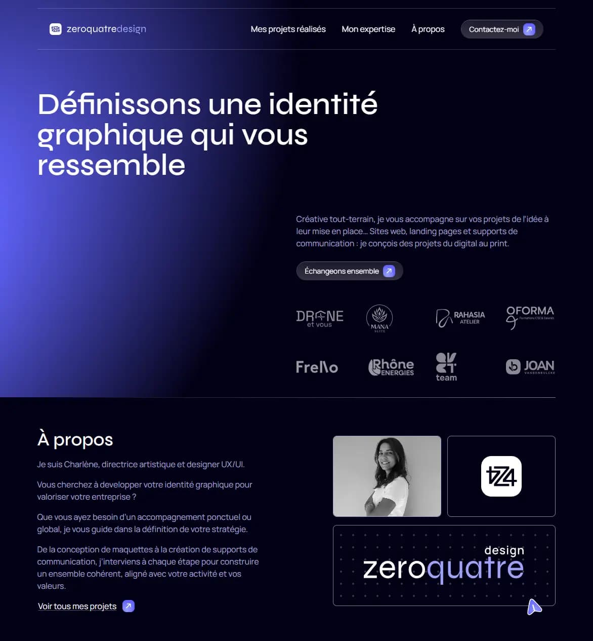 Aperçu du projet Zeroquatre Design