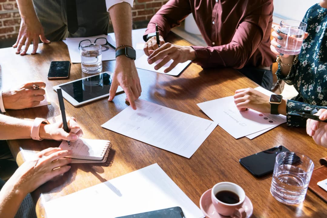 Réunion avec un client